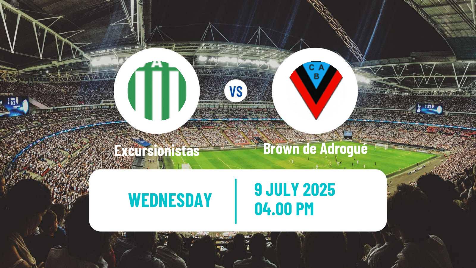 Soccer Argentinian Primera B Excursionistas - Brown de Adrogué