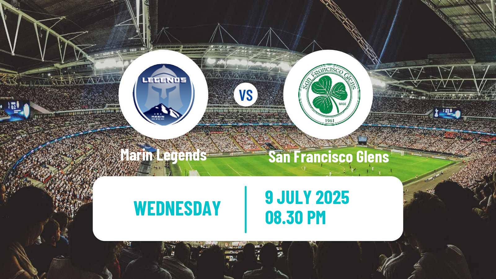 Soccer USL League Two Marin Legends - San Francisco Glens
