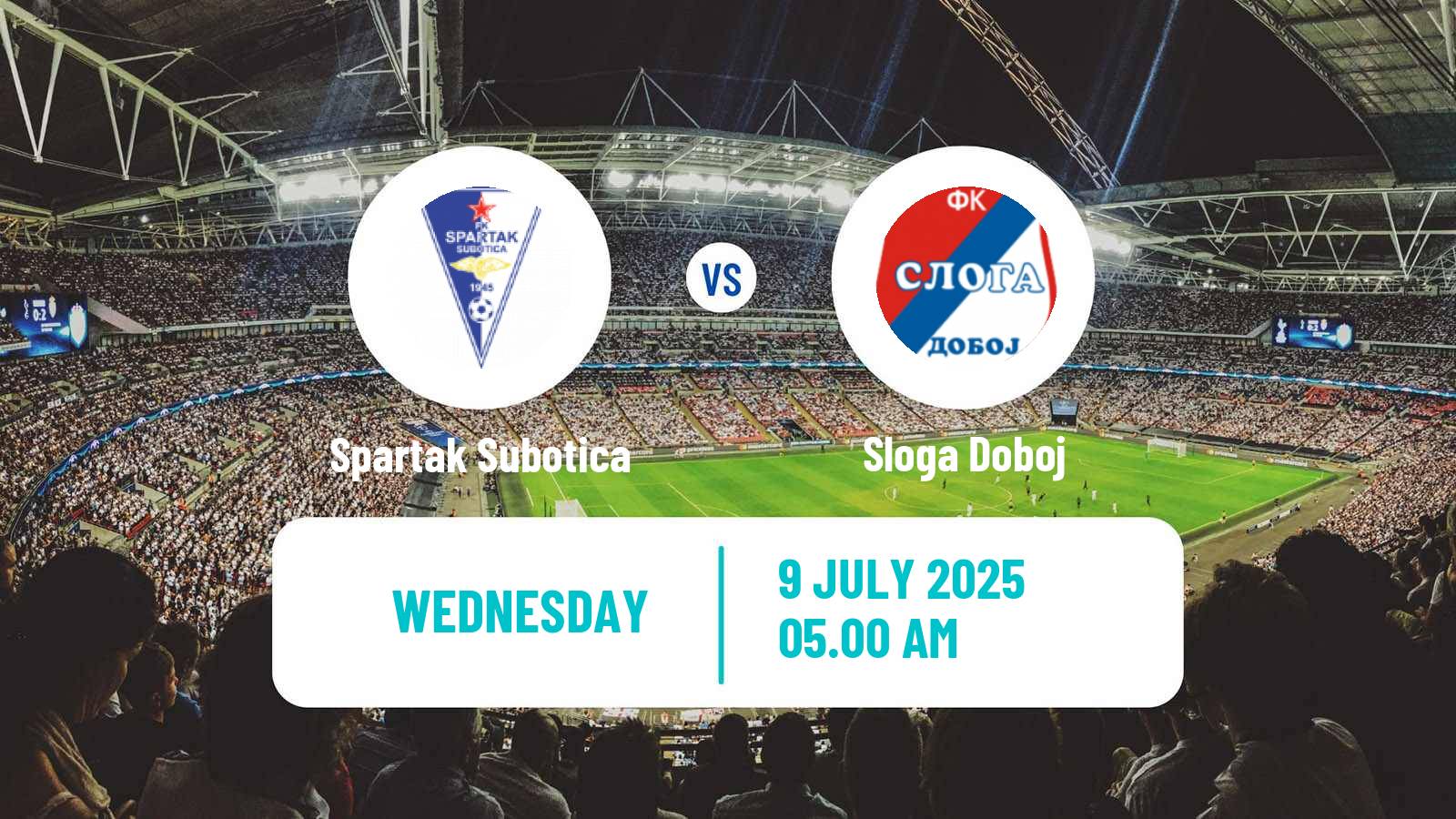 Football Club Friendly Spartak Subotica - Sloga Doboj
