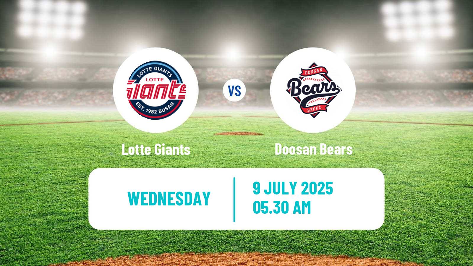 Baseball KBO Lotte Giants - Doosan Bears