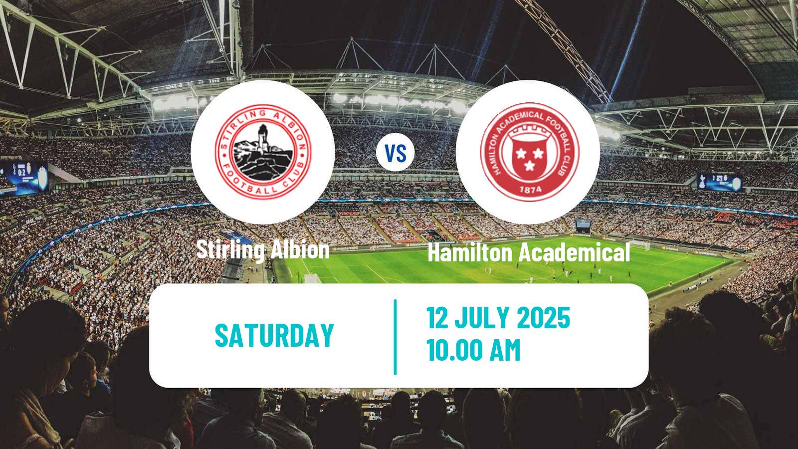 Football Scottish League Cup Stirling Albion - Hamilton Academical