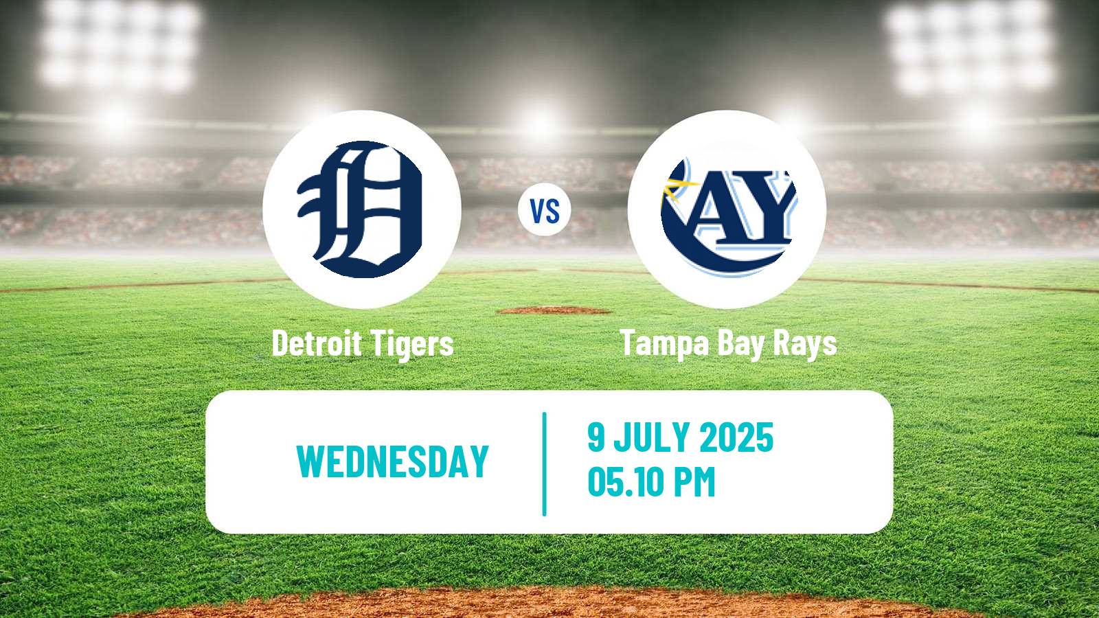 Baseball MLB Detroit Tigers - Tampa Bay Rays