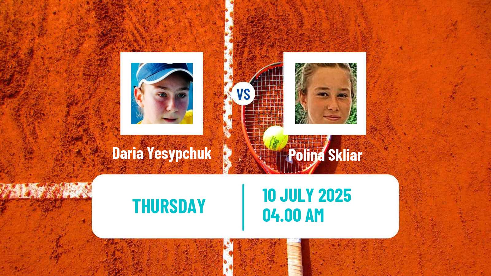 Tennis ITF W15 Grodzisk Mazowiecki Women Daria Yesypchuk - Polina Skliar