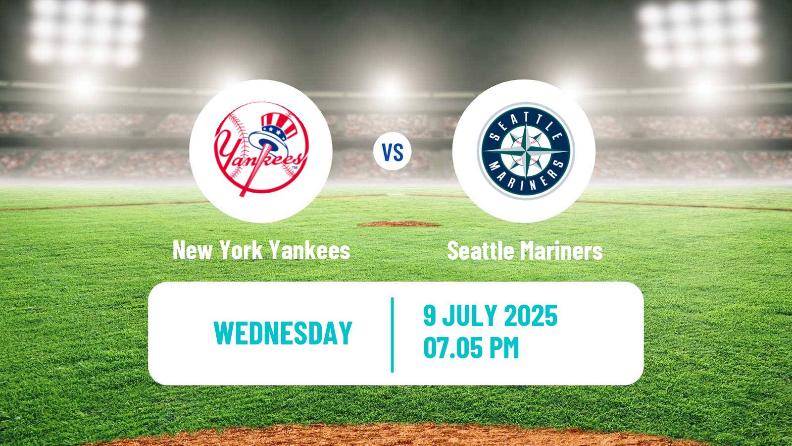 Baseball MLB New York Yankees - Seattle Mariners