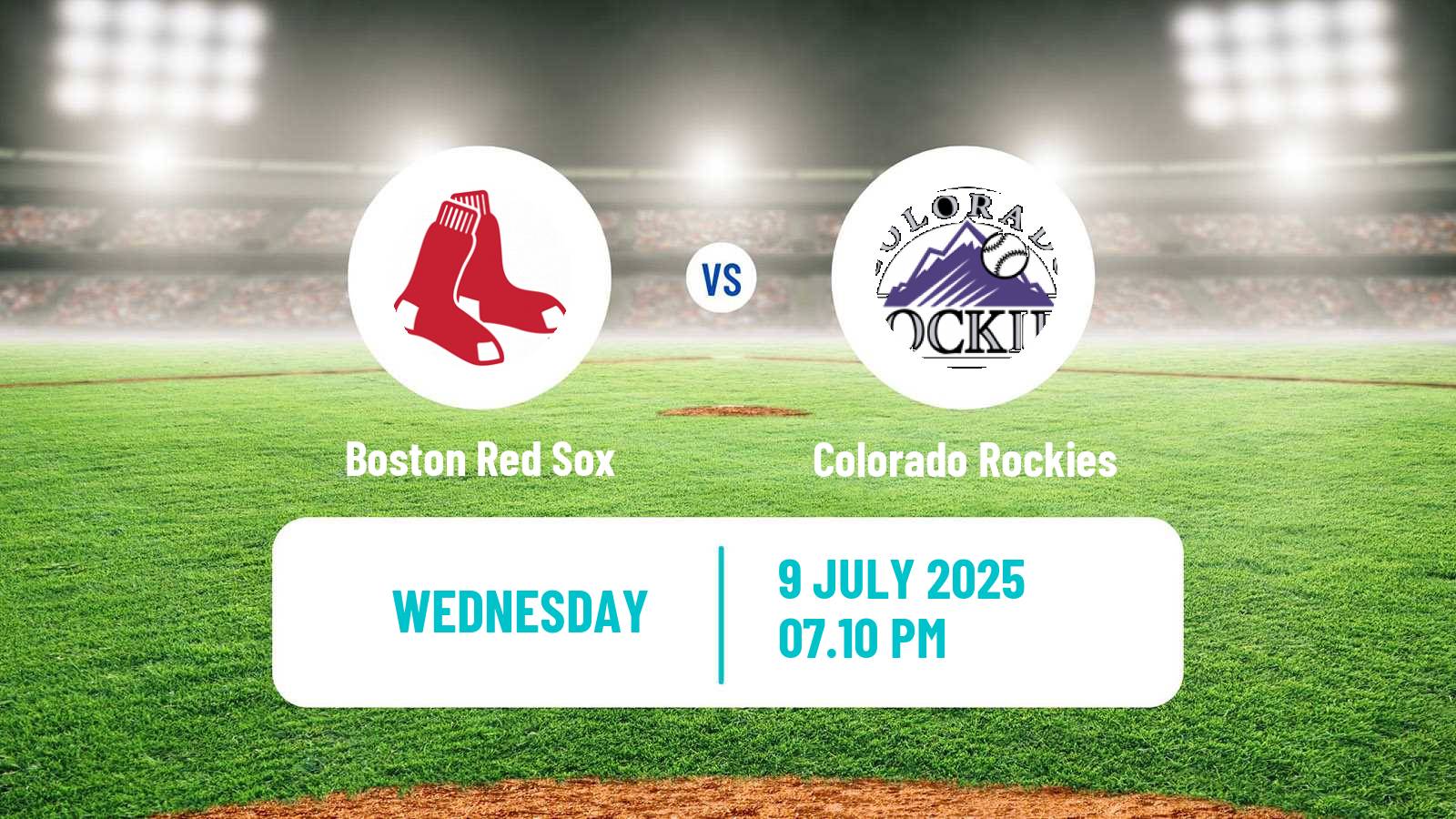 Baseball MLB Boston Red Sox - Colorado Rockies