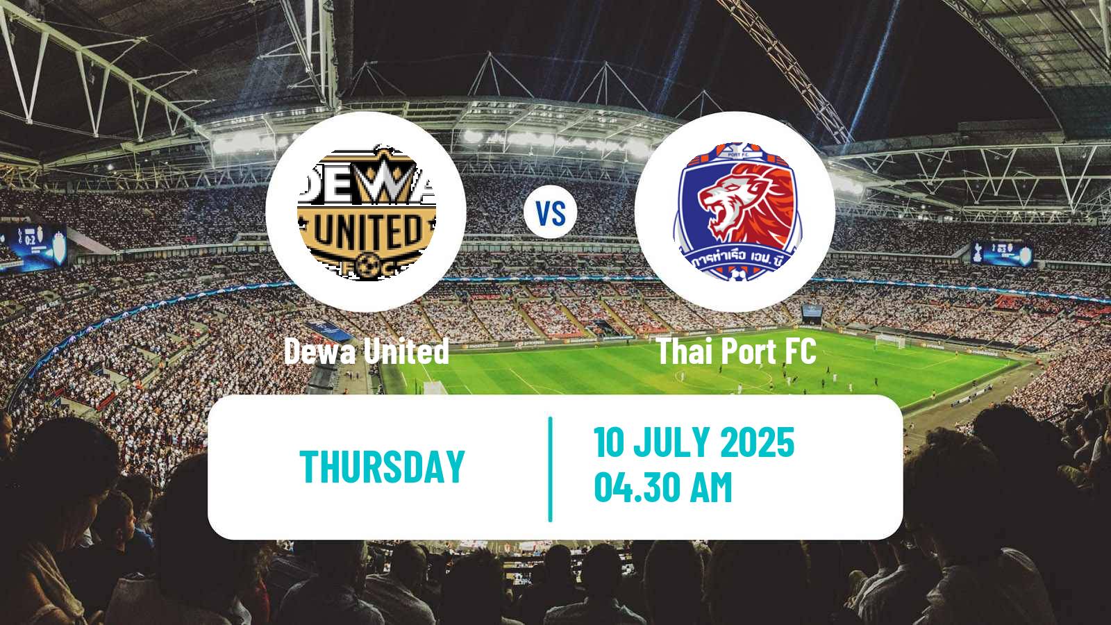 Football Indonesian President Cup Dewa United - Thai Port