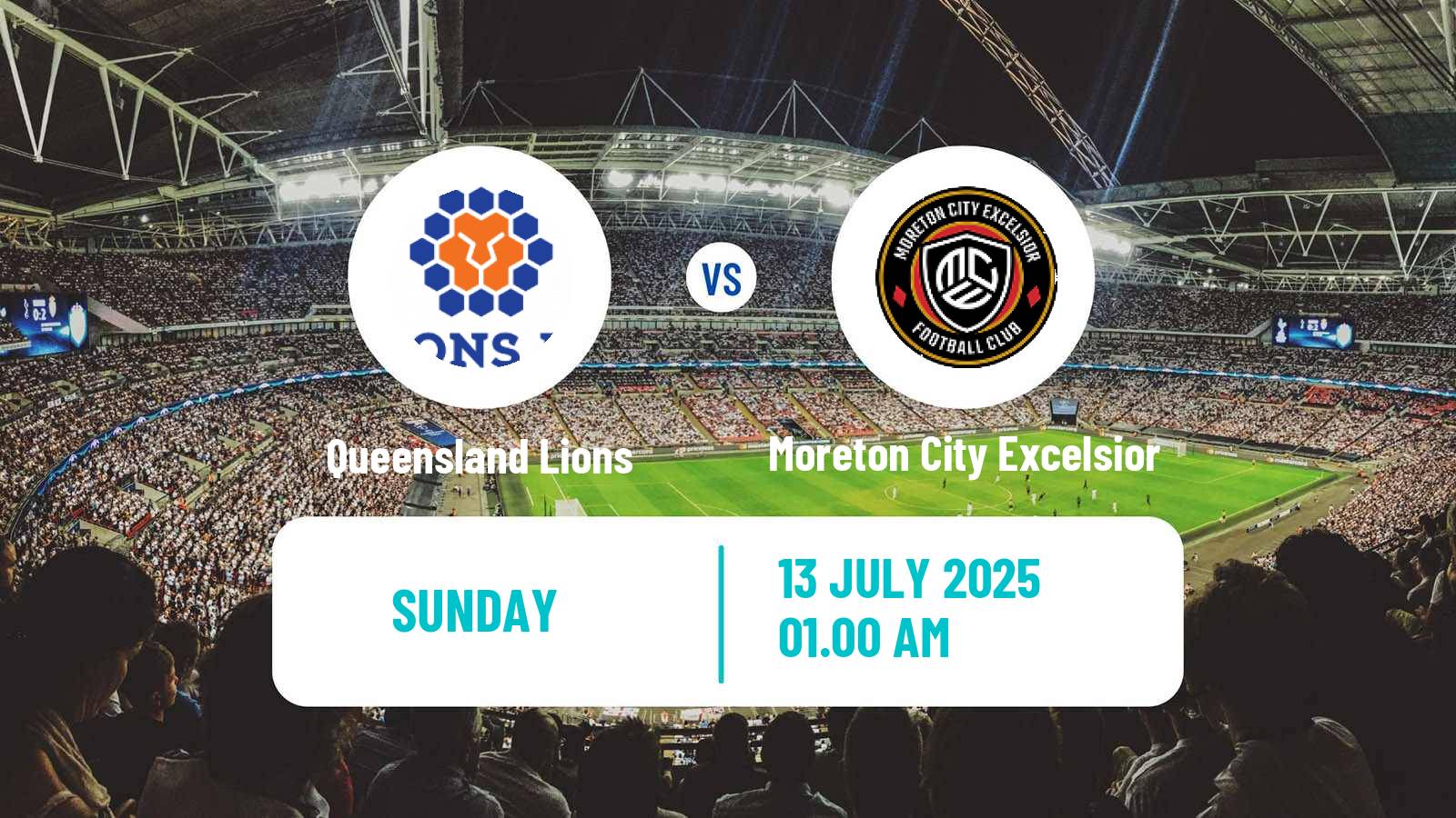 Soccer Australian NPL Queensland Queensland Lions - Moreton City Excelsior