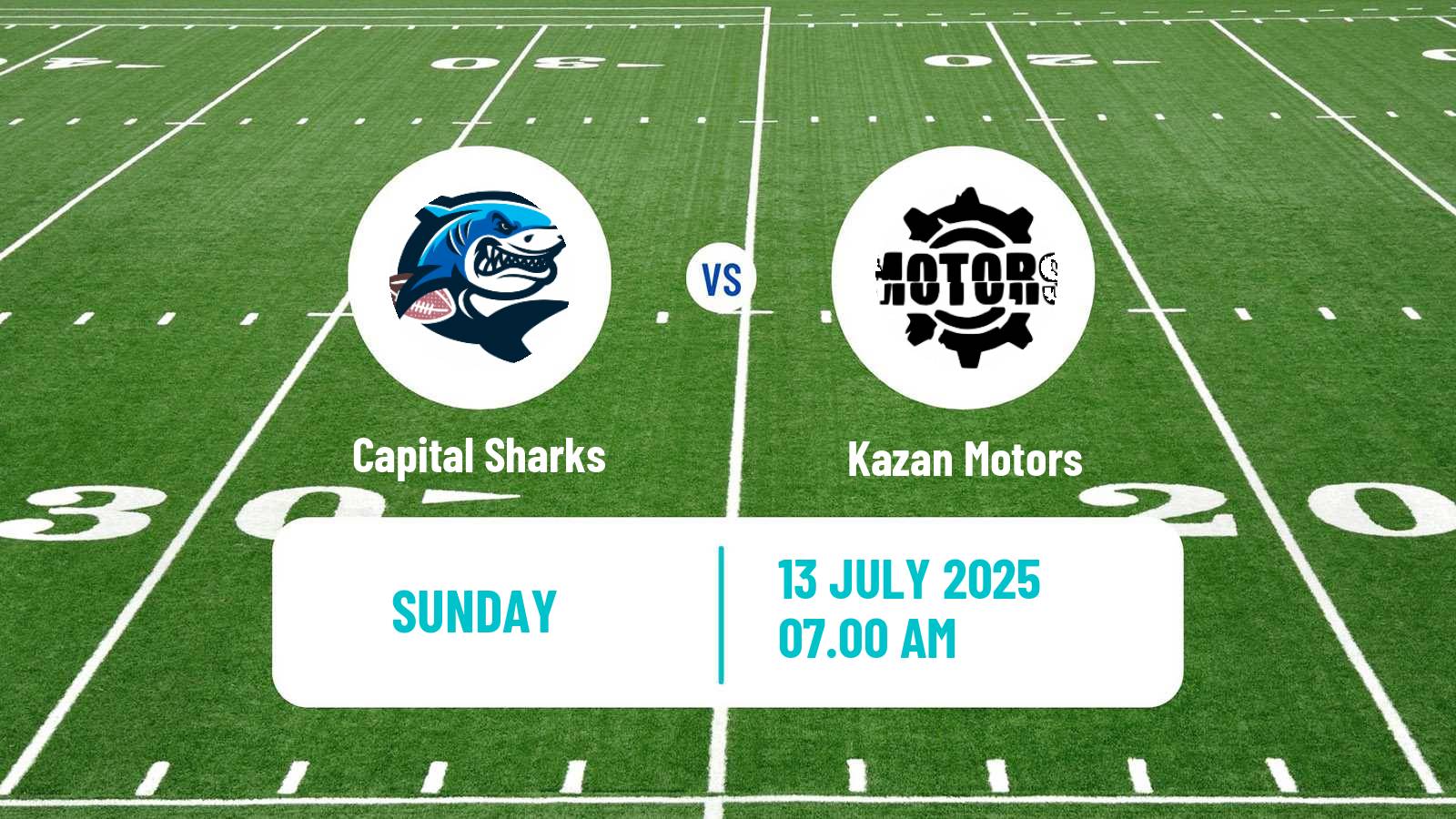 American football Russian Superleague American Football Capital Sharks - Kazan Motors