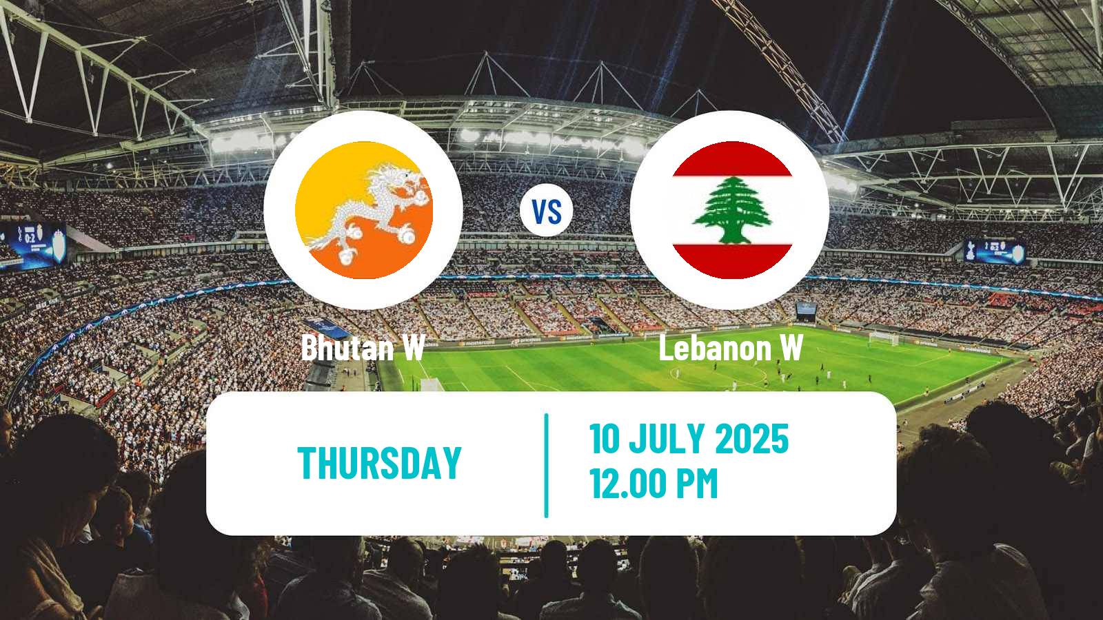 Soccer Asian Cup Women Bhutan W - Lebanon W