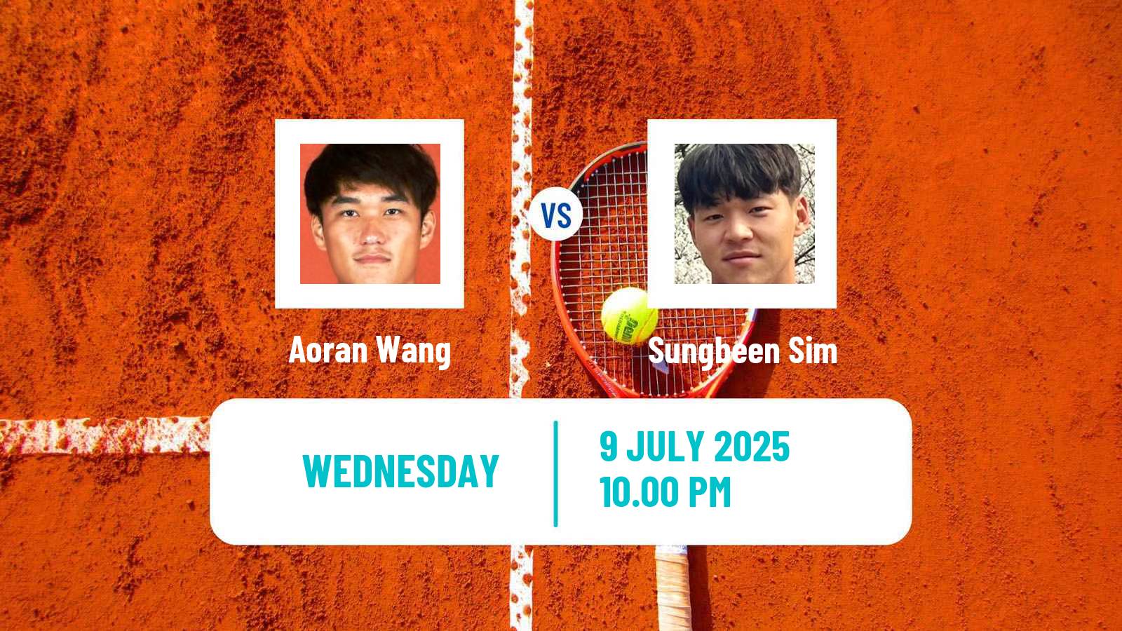 Tennis ITF M15 Maanshan 5 Men Aoran Wang - Sungbeen Sim