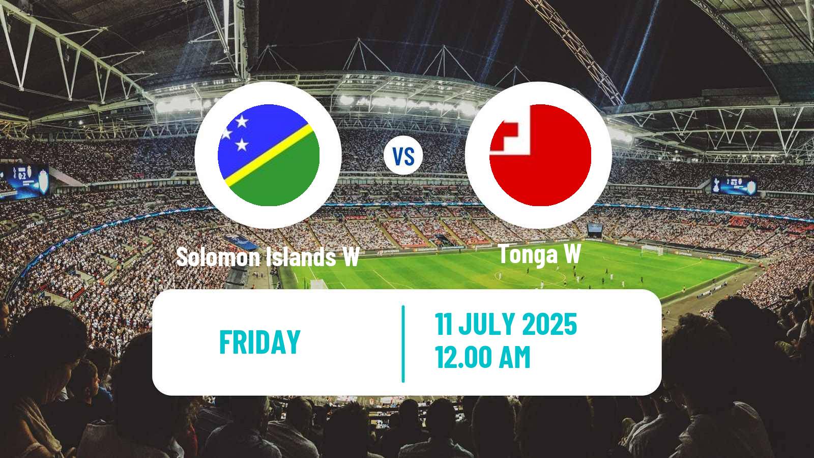 Soccer OFC Nations Cup Women Solomon Islands W - Tonga W