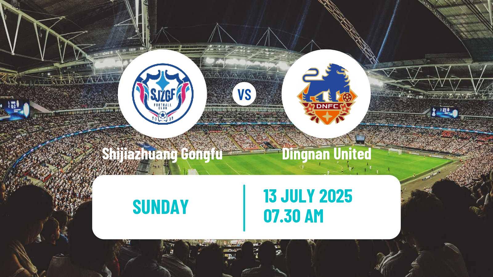 Soccer Chinese Jia League Shijiazhuang Gongfu - Dingnan United