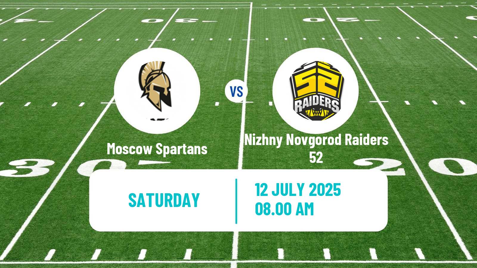American football Russian Superleague American Football Moscow Spartans - Nizhny Novgorod Raiders 52