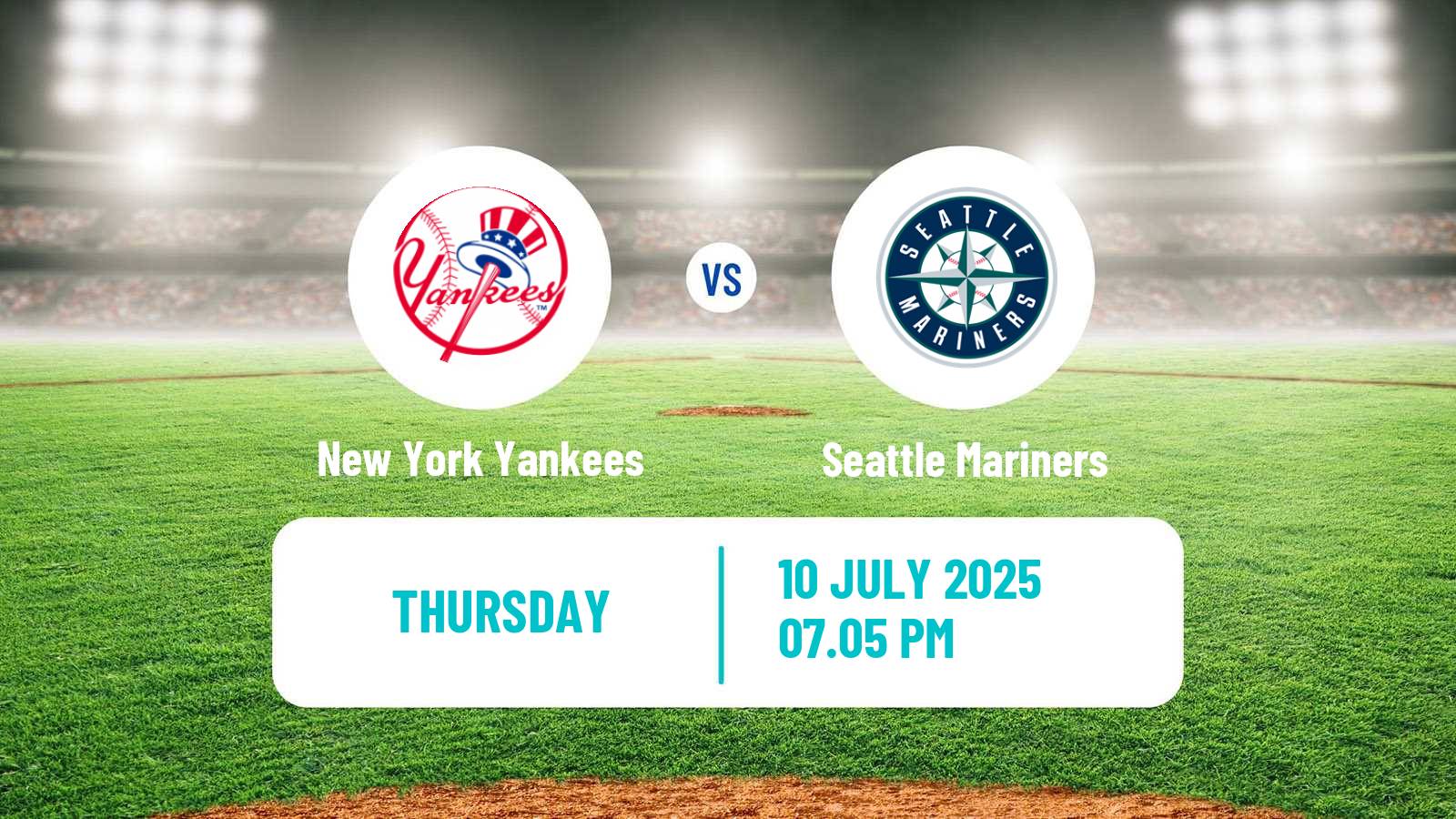 Baseball MLB New York Yankees - Seattle Mariners