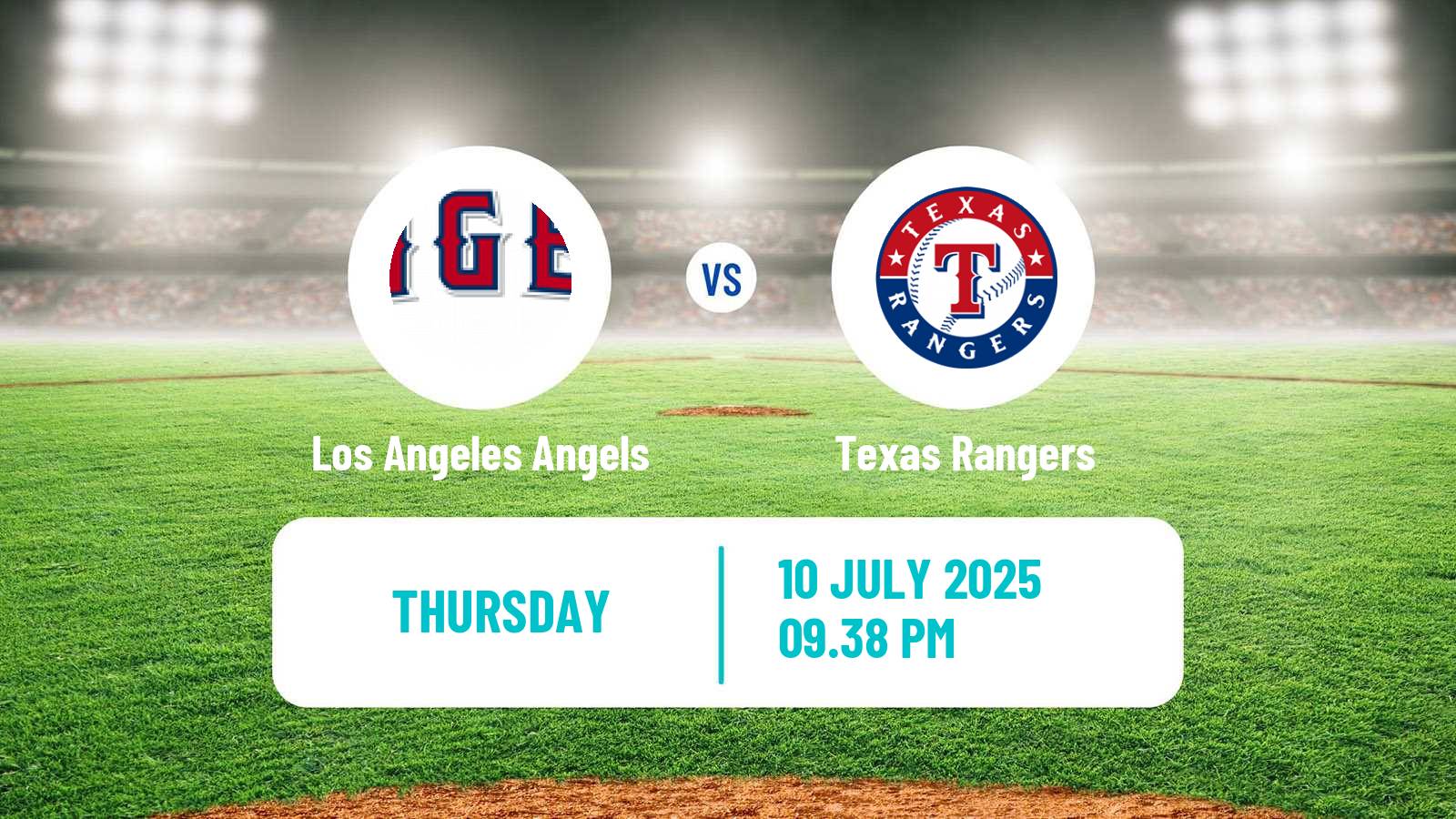 Baseball MLB Los Angeles Angels - Texas Rangers