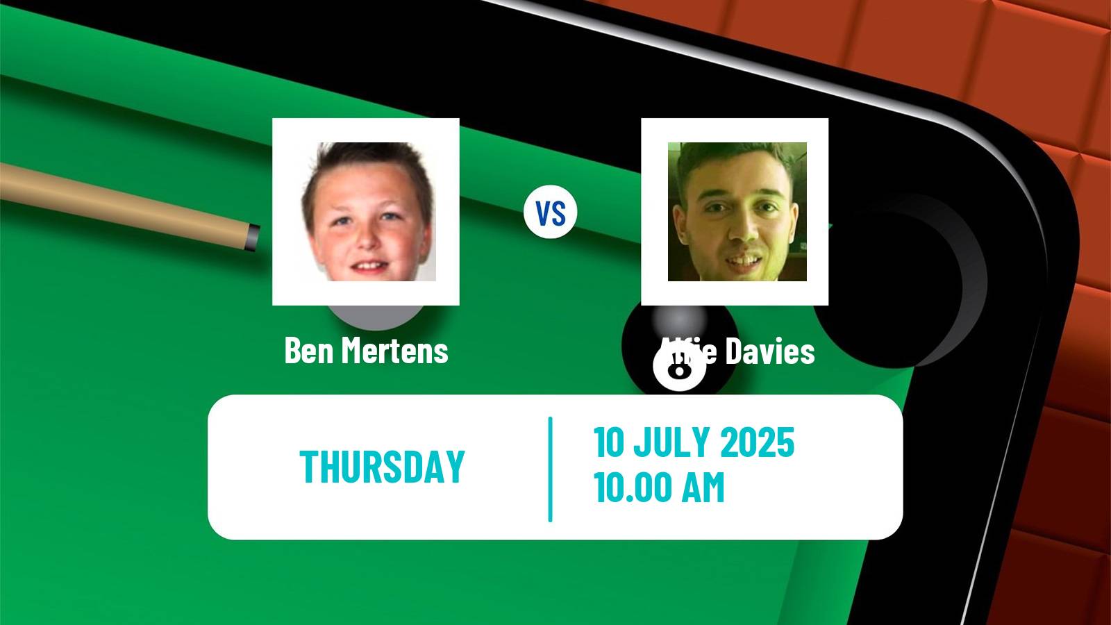 Snooker Championship League Ben Mertens - Alfie Davies