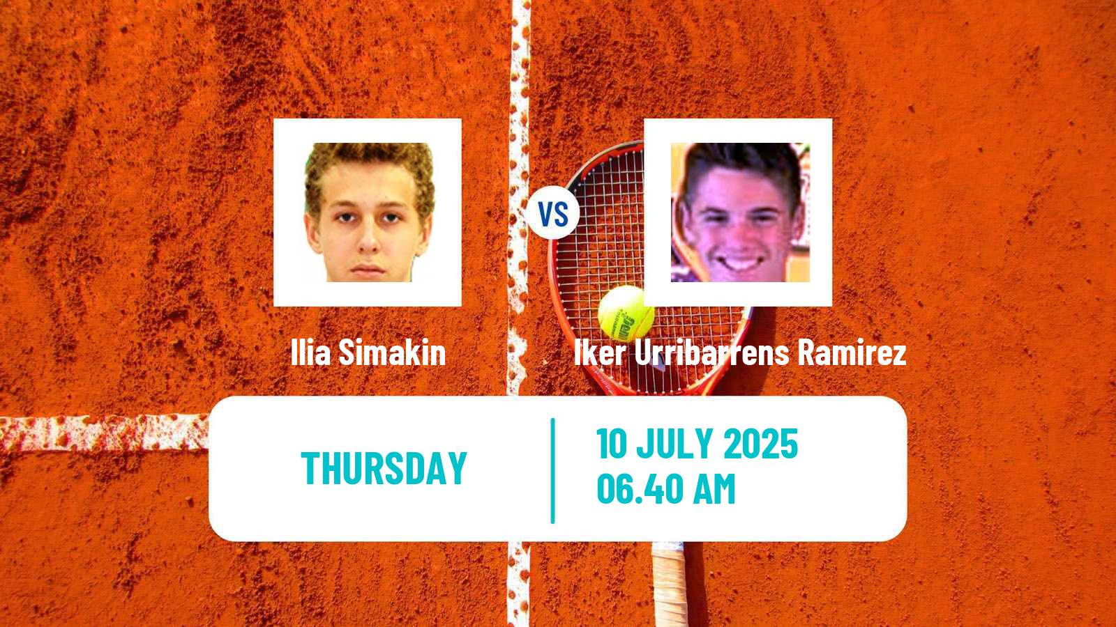 Tennis ITF M25 Roda De Bara Men Ilia Simakin - Iker Urribarrens Ramirez