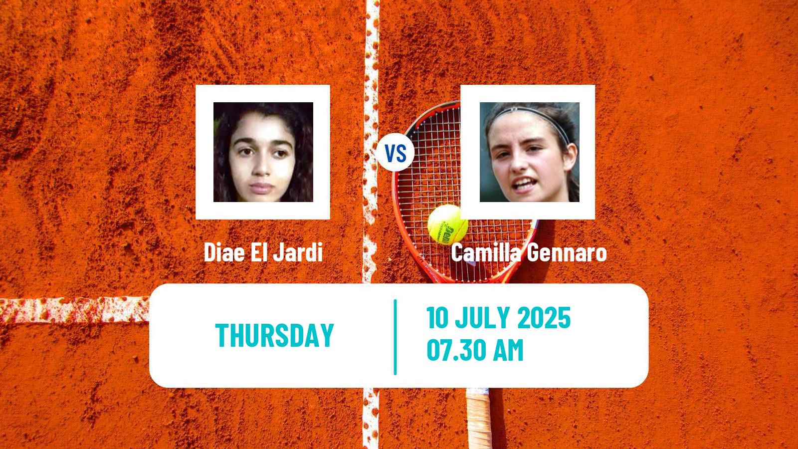Tennis ITF W15 Casablanca Women Diae El Jardi - Camilla Gennaro
