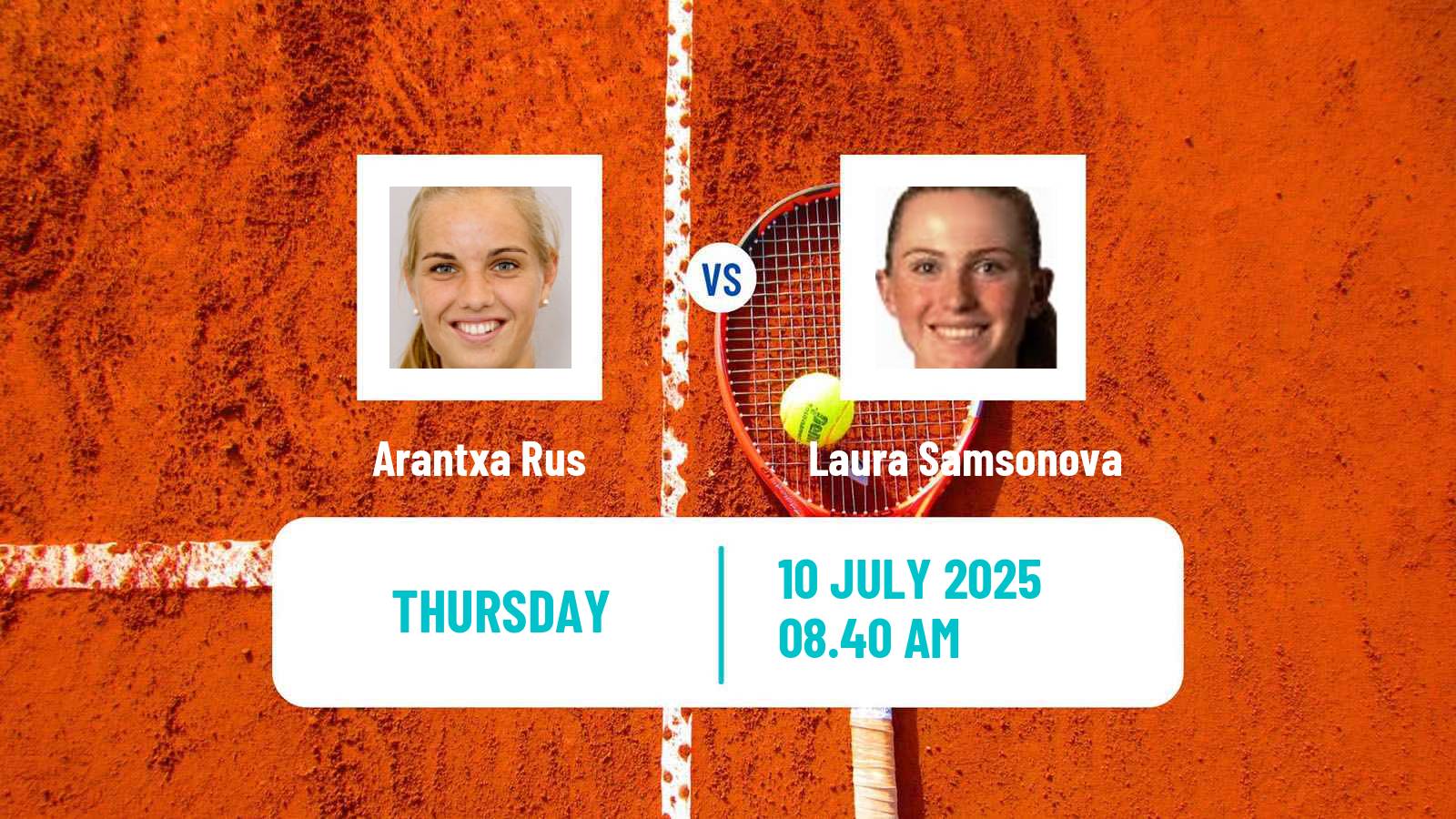 Tennis ITF W75 The Hague Women Arantxa Rus - Laura Samsonova