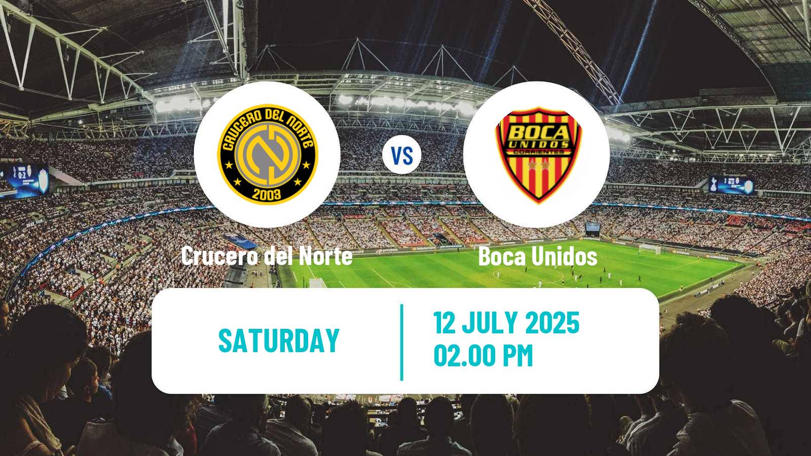 Soccer Argentinian Torneo Federal Crucero del Norte - Boca Unidos