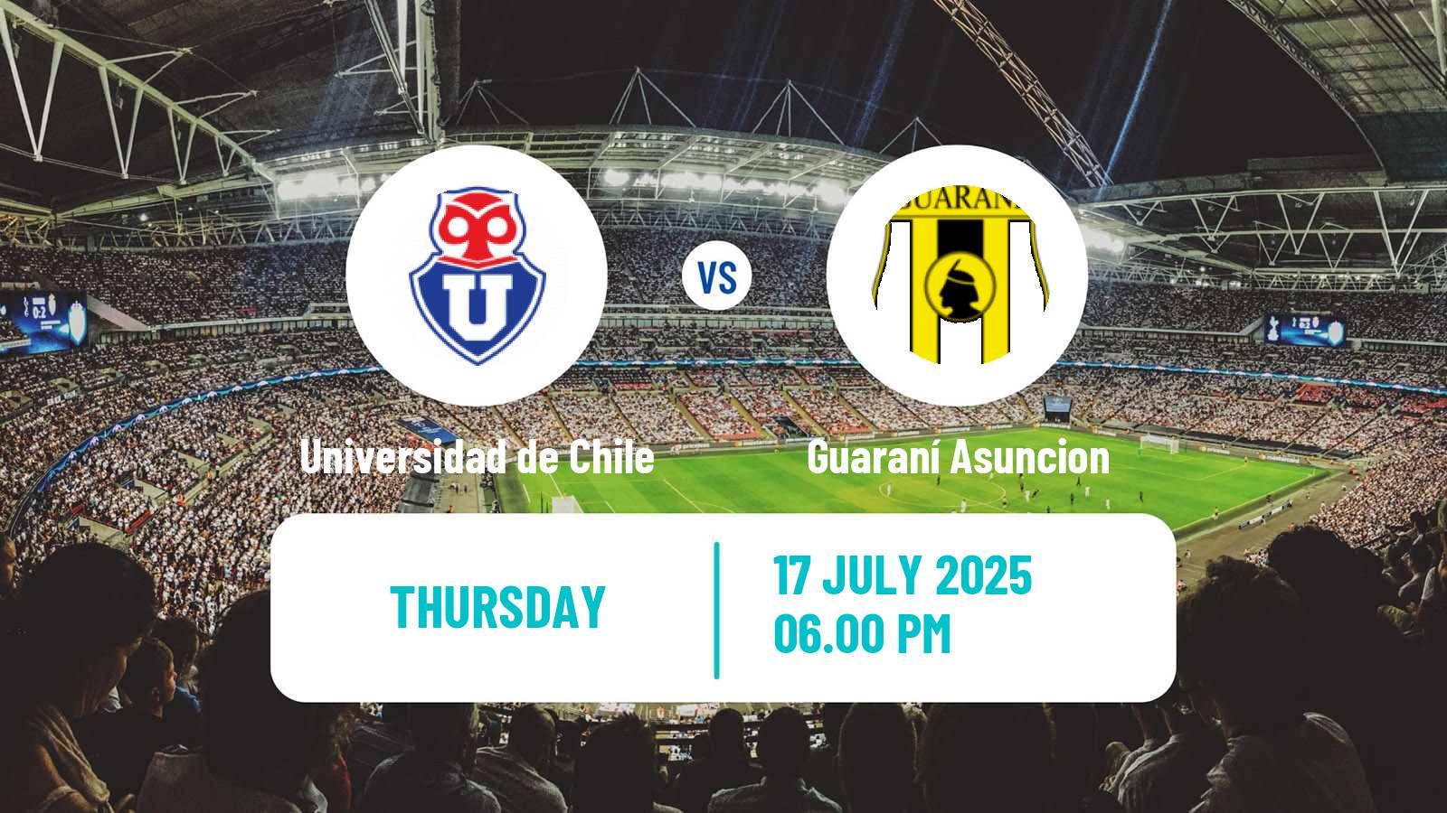 Soccer Copa Sudamericana Universidad de Chile - Guaraní Asuncion