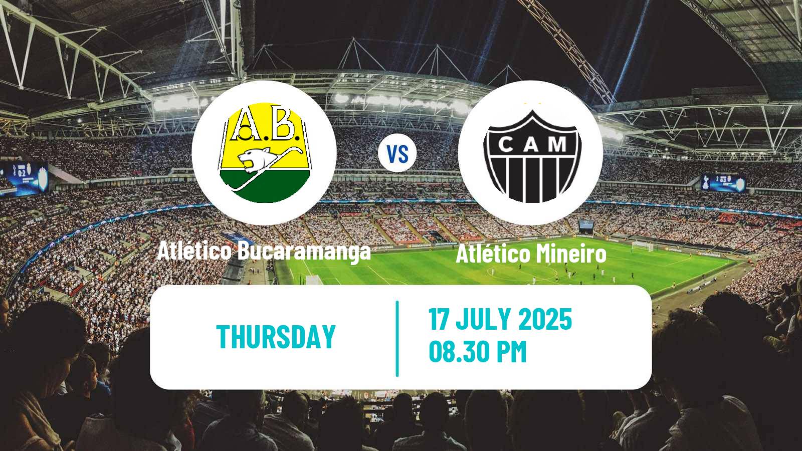 Soccer Copa Sudamericana Atlético Bucaramanga - Atlético Mineiro