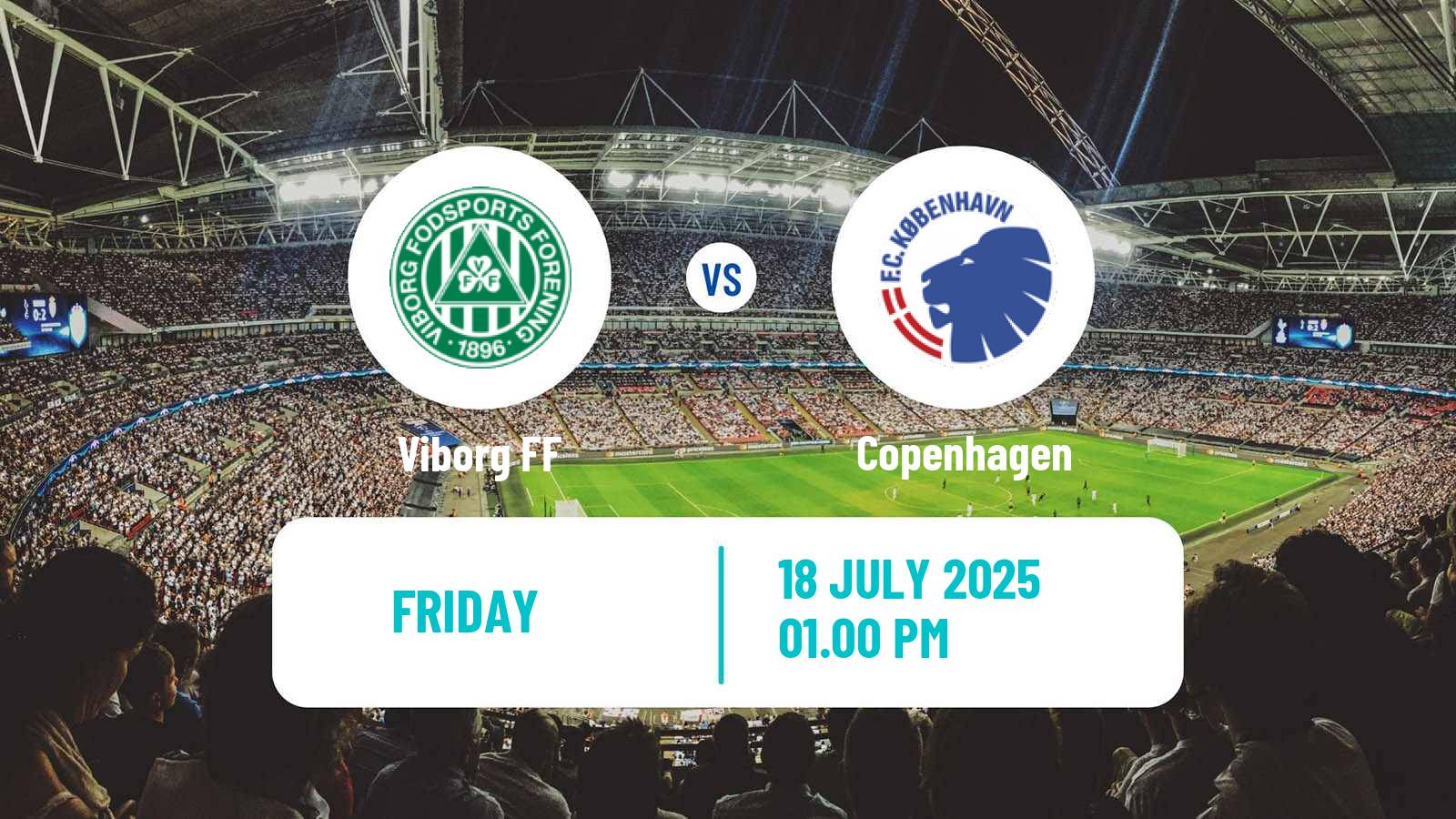 Football Danish Superliga Viborg - Copenhagen