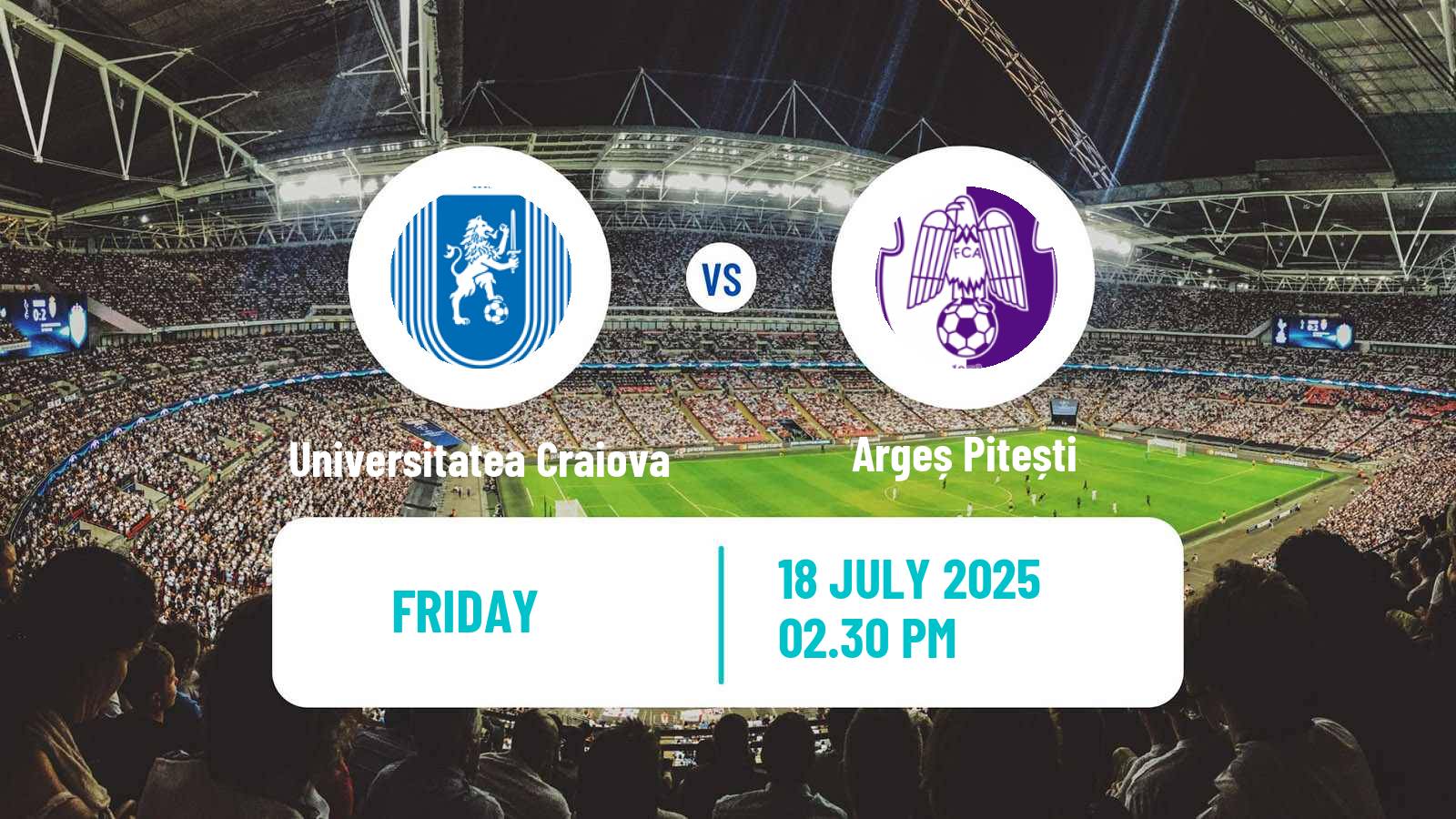 Football Romanian Liga 1 Universitatea Craiova - Argeș Pitești
