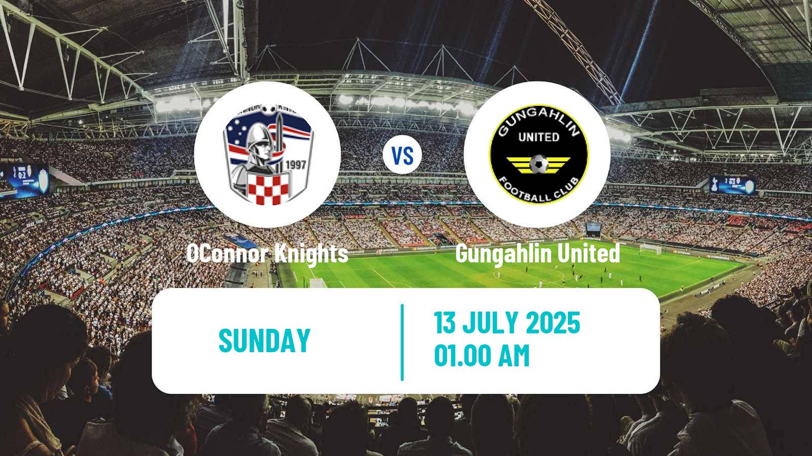 Soccer Australian NPL ACT OConnor Knights - Gungahlin United