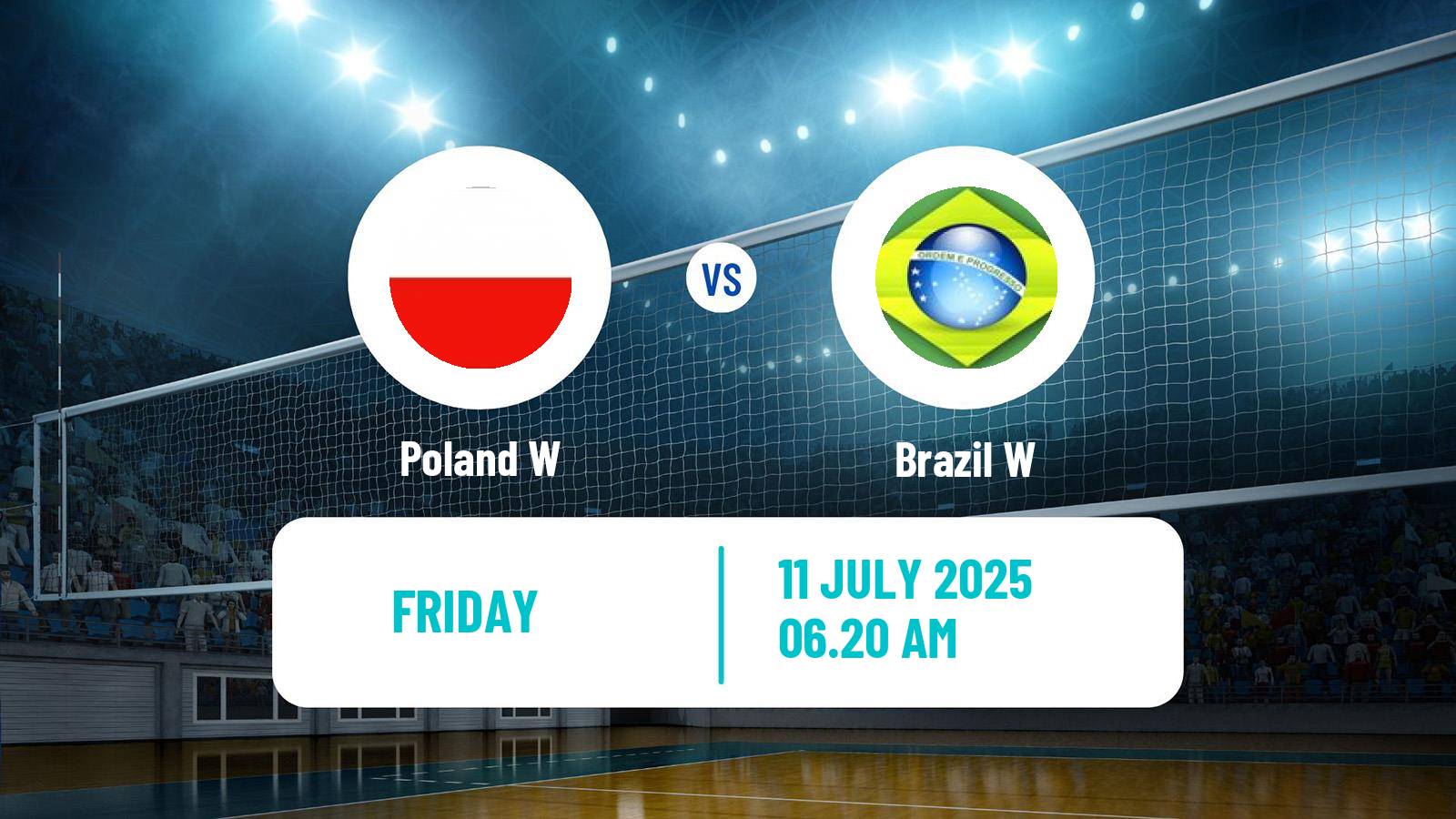 Volleyball Nations League Volleyball Women Poland W - Brazil W