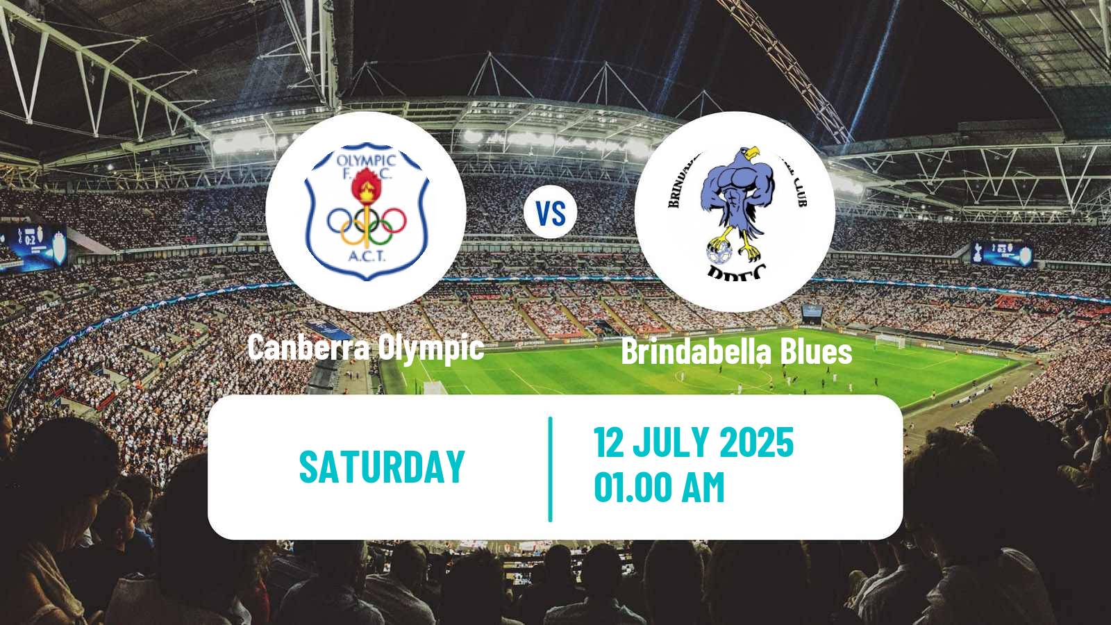 Soccer Australian Capital Premier League Canberra Olympic - Brindabella Blues