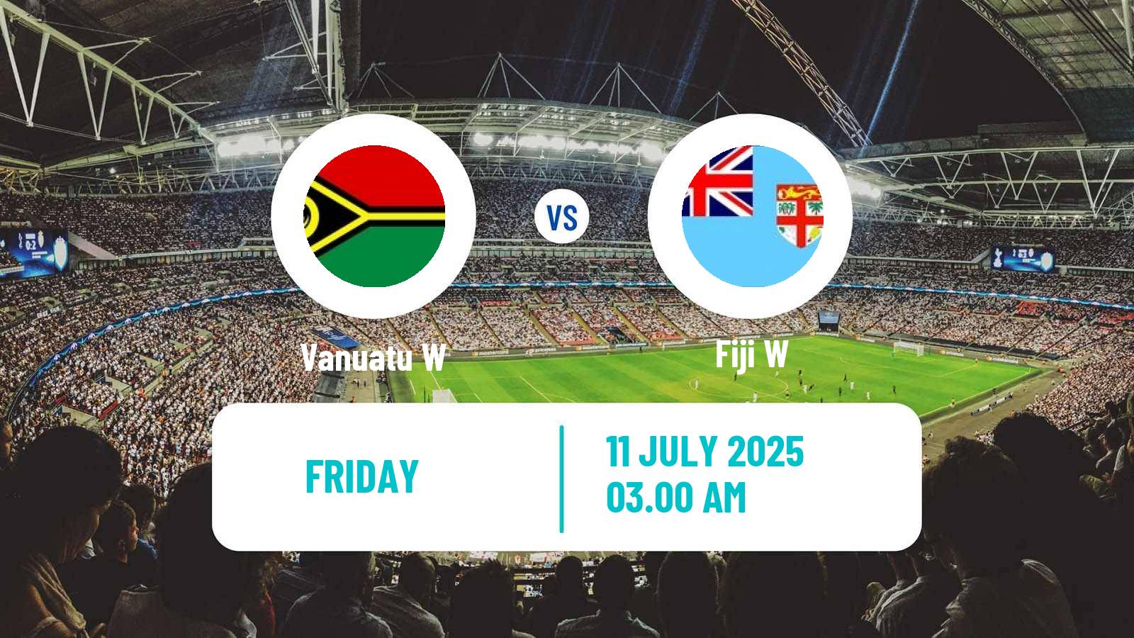 Soccer OFC Nations Cup Women Vanuatu W - Fiji W