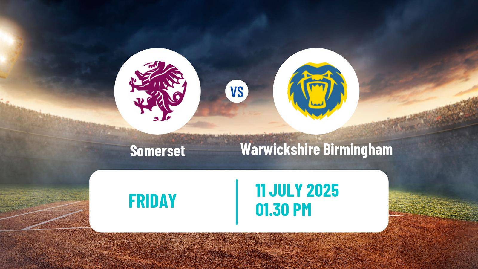Cricket Vitality Blast Women Somerset - Warwickshire Birmingham