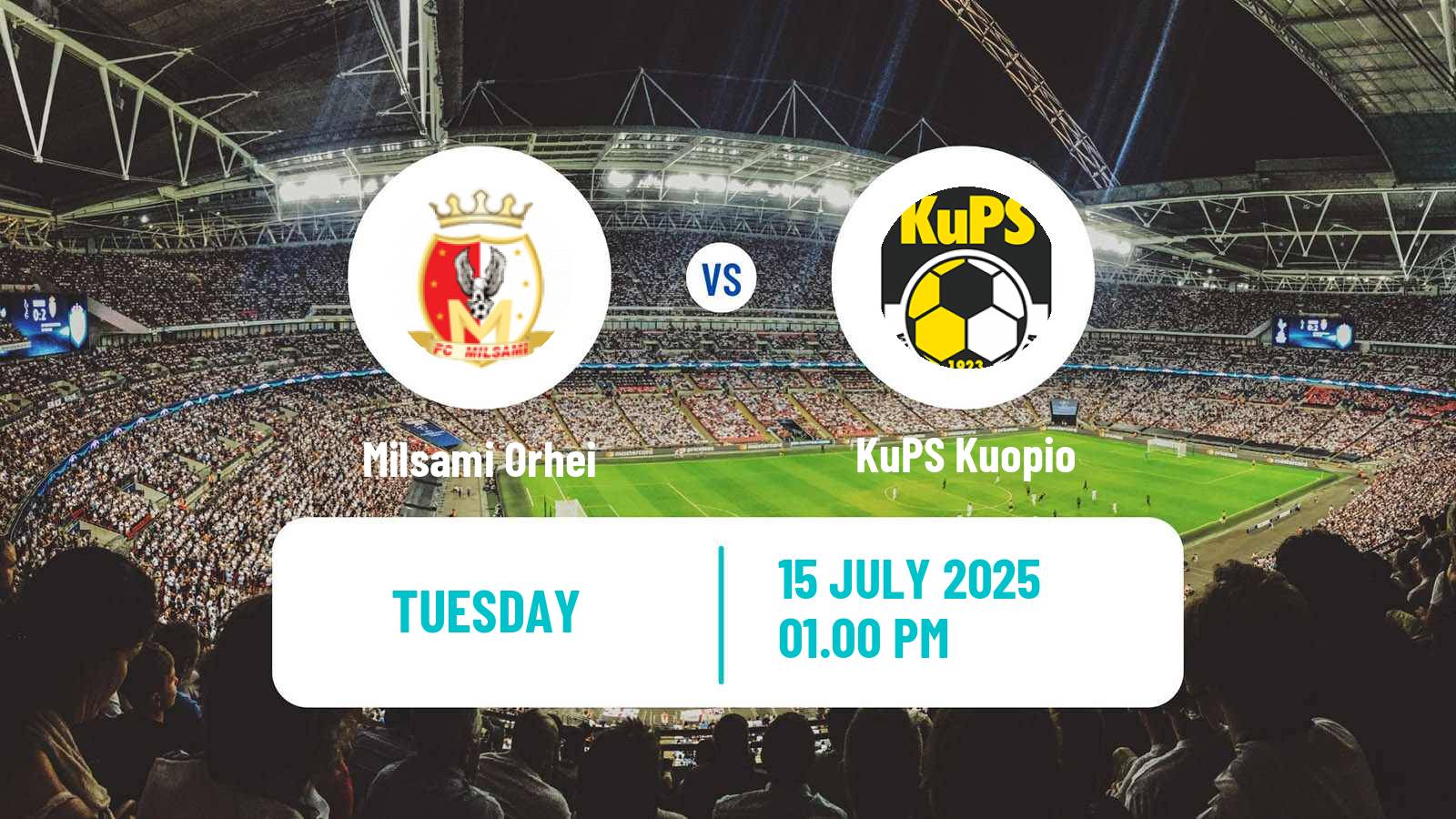 Football UEFA Champions League Milsami Orhei - KuPS Kuopio