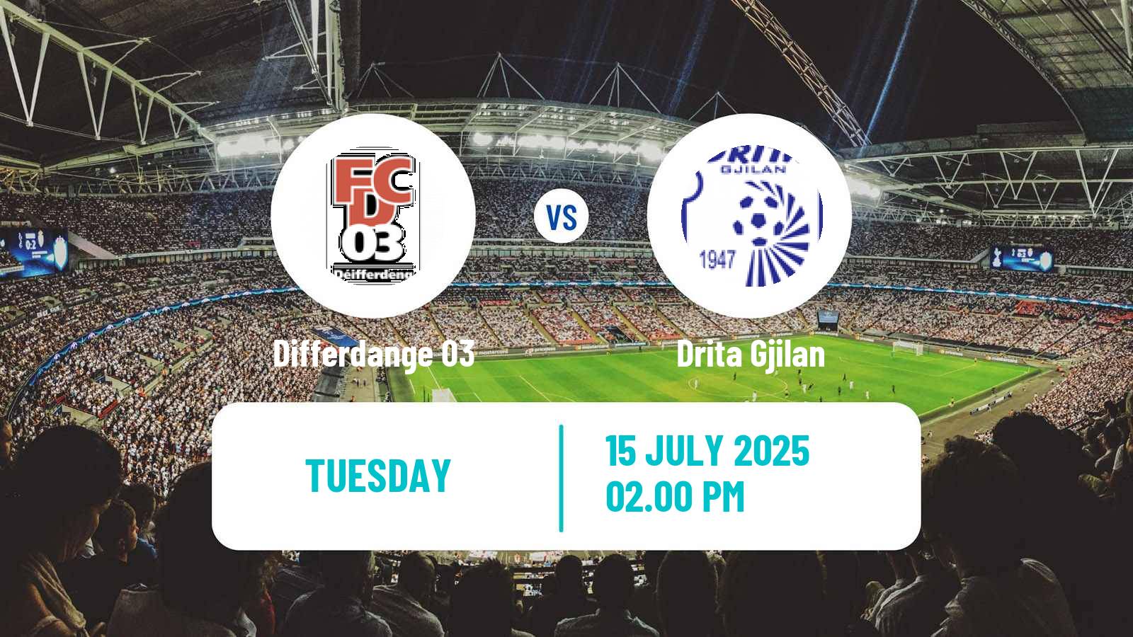 Football UEFA Champions League Differdange 03 - Drita Gjilan