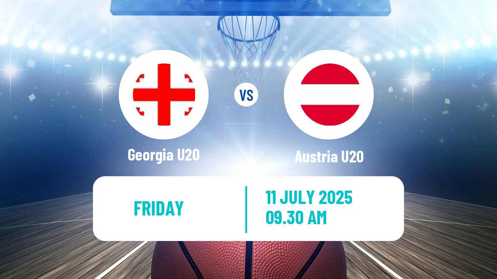 Basketball EuroBasket U20 B Georgia U20 - Austria U20