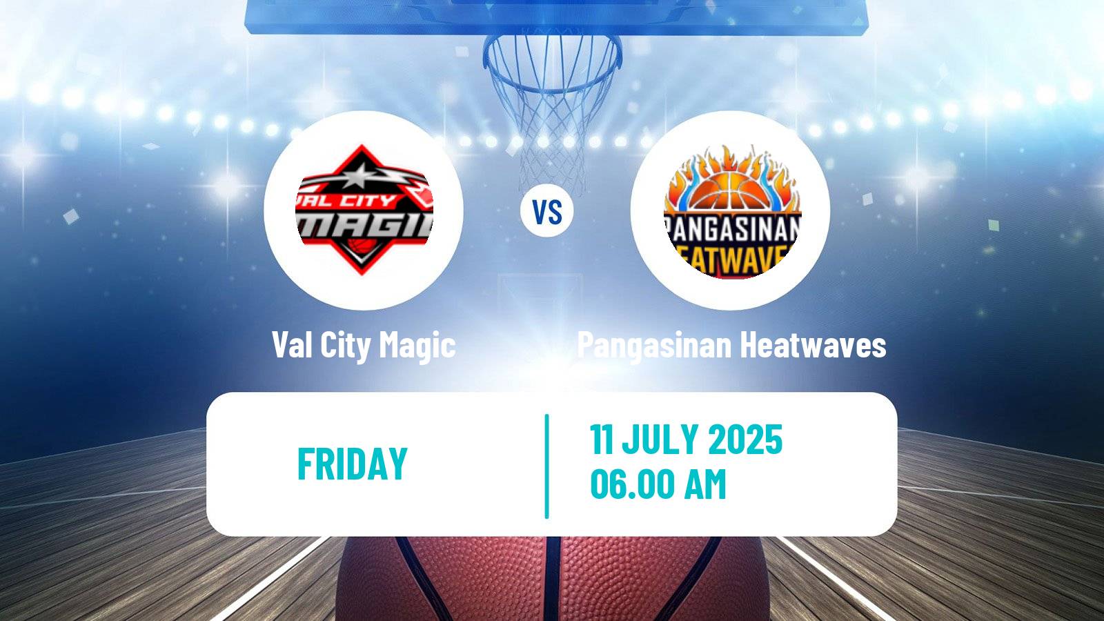 Basketball Philippines MBPL  Val City Magic - Pangasinan Heatwaves