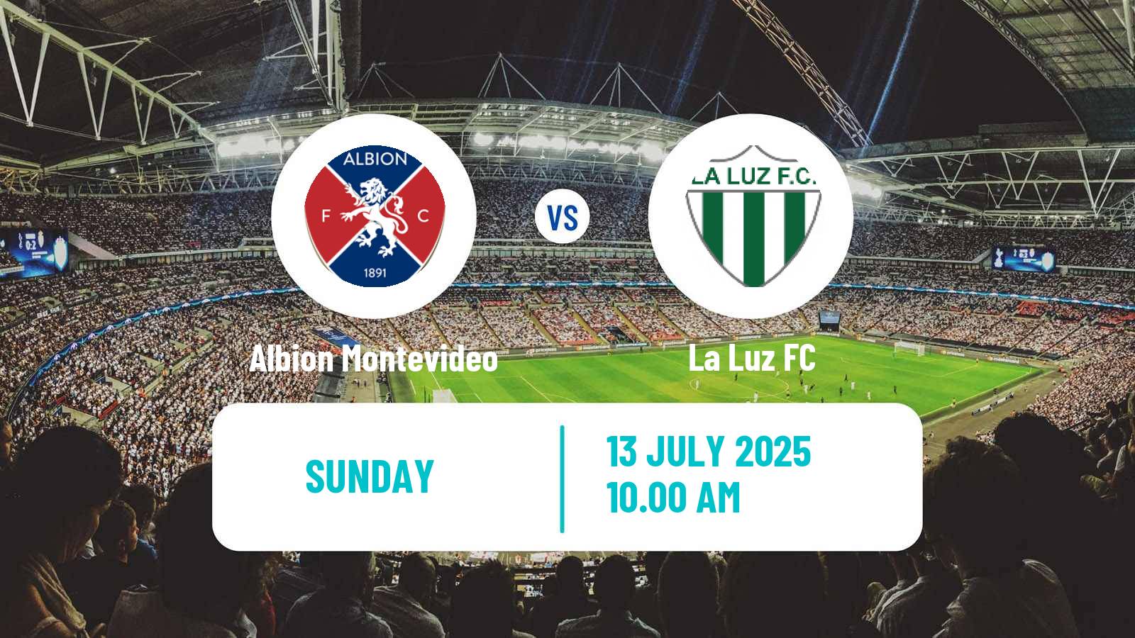 Football Uruguayan Segunda Division Albion Montevideo - La Luz