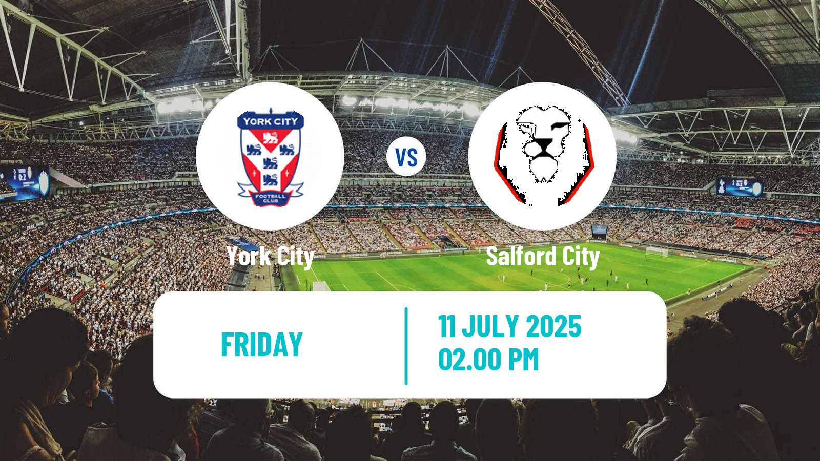 Soccer Club Friendly York City - Salford City
