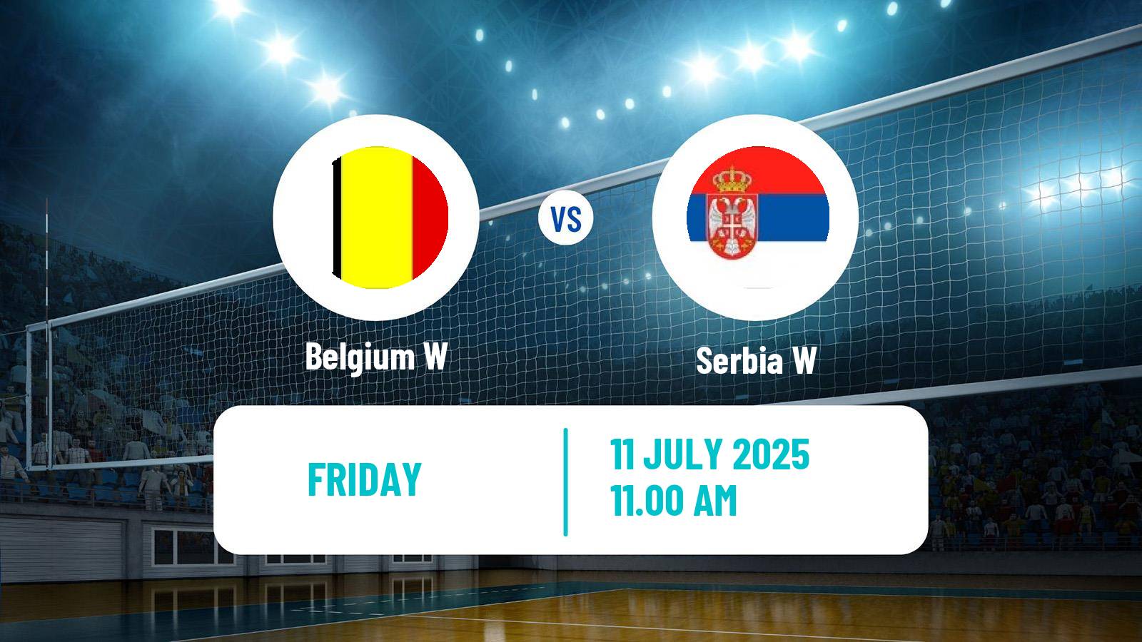 Volleyball Nations League Volleyball Women Belgium W - Serbia W