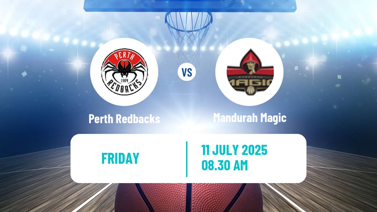 Basketball Australian NBL1 West Perth Redbacks - Mandurah Magic