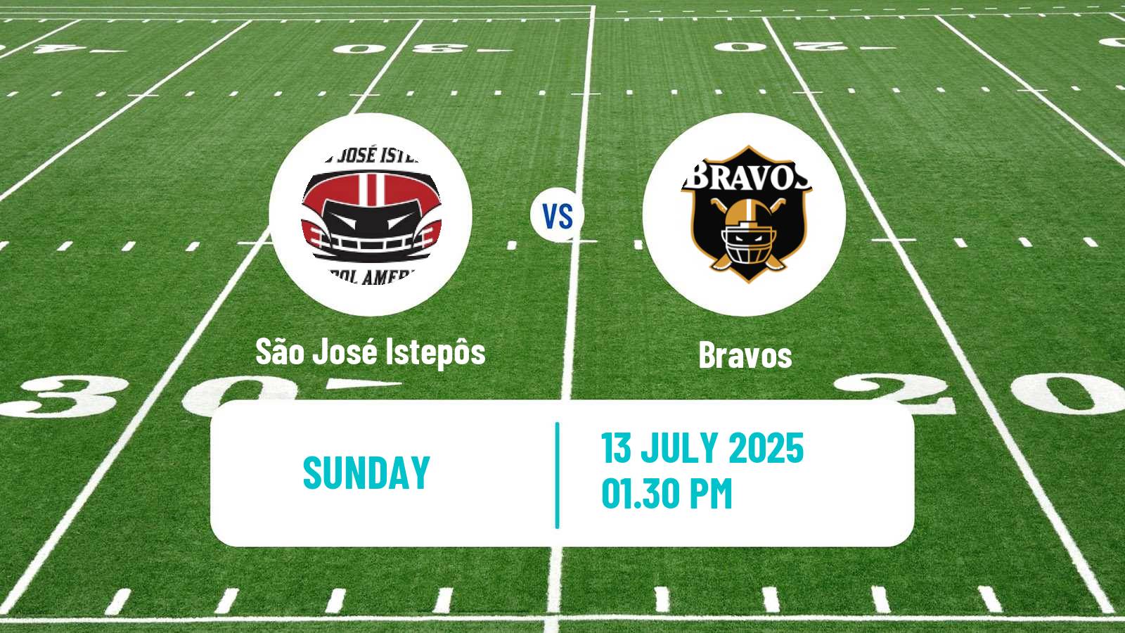 American football Brazilian BFA São José Istepôs - Bravos