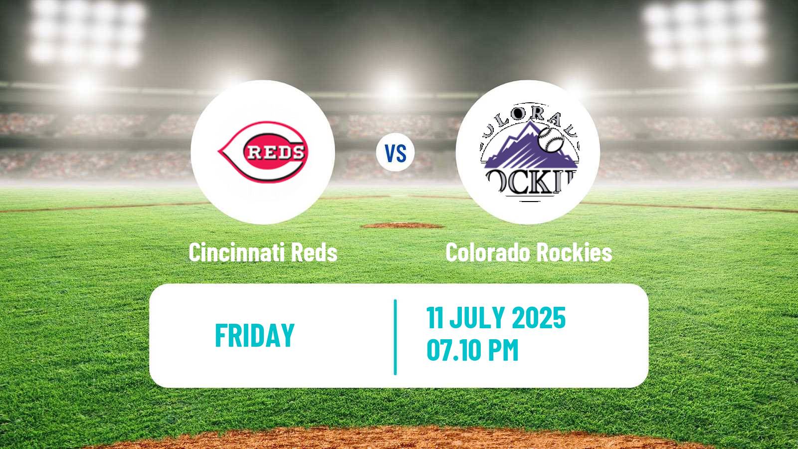Baseball MLB Cincinnati Reds - Colorado Rockies