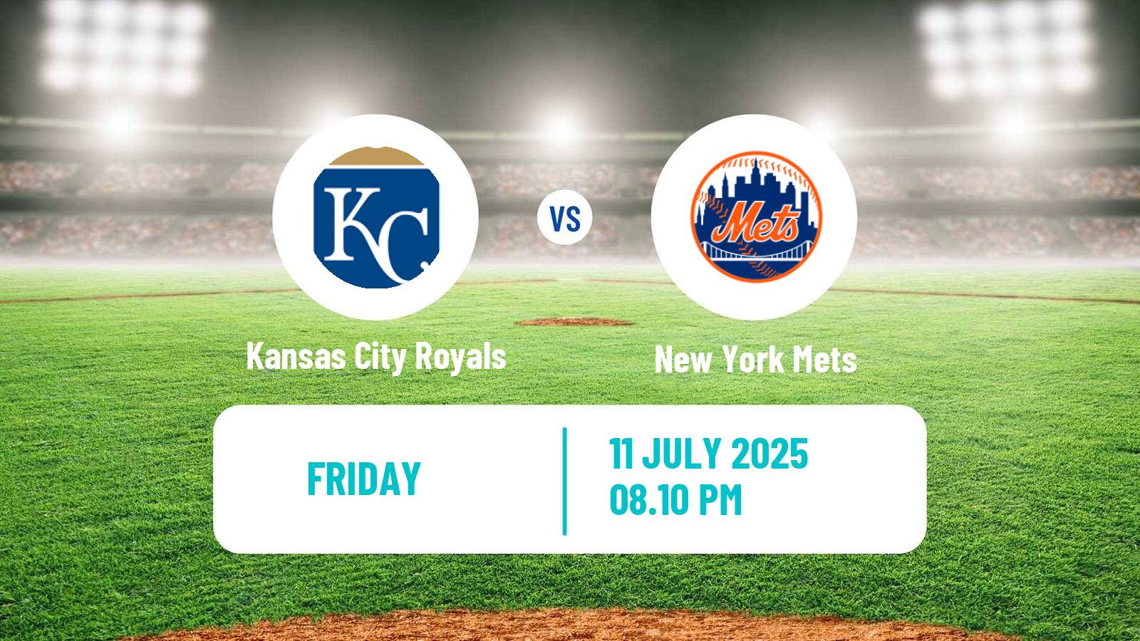 Baseball MLB Kansas City Royals - New York Mets