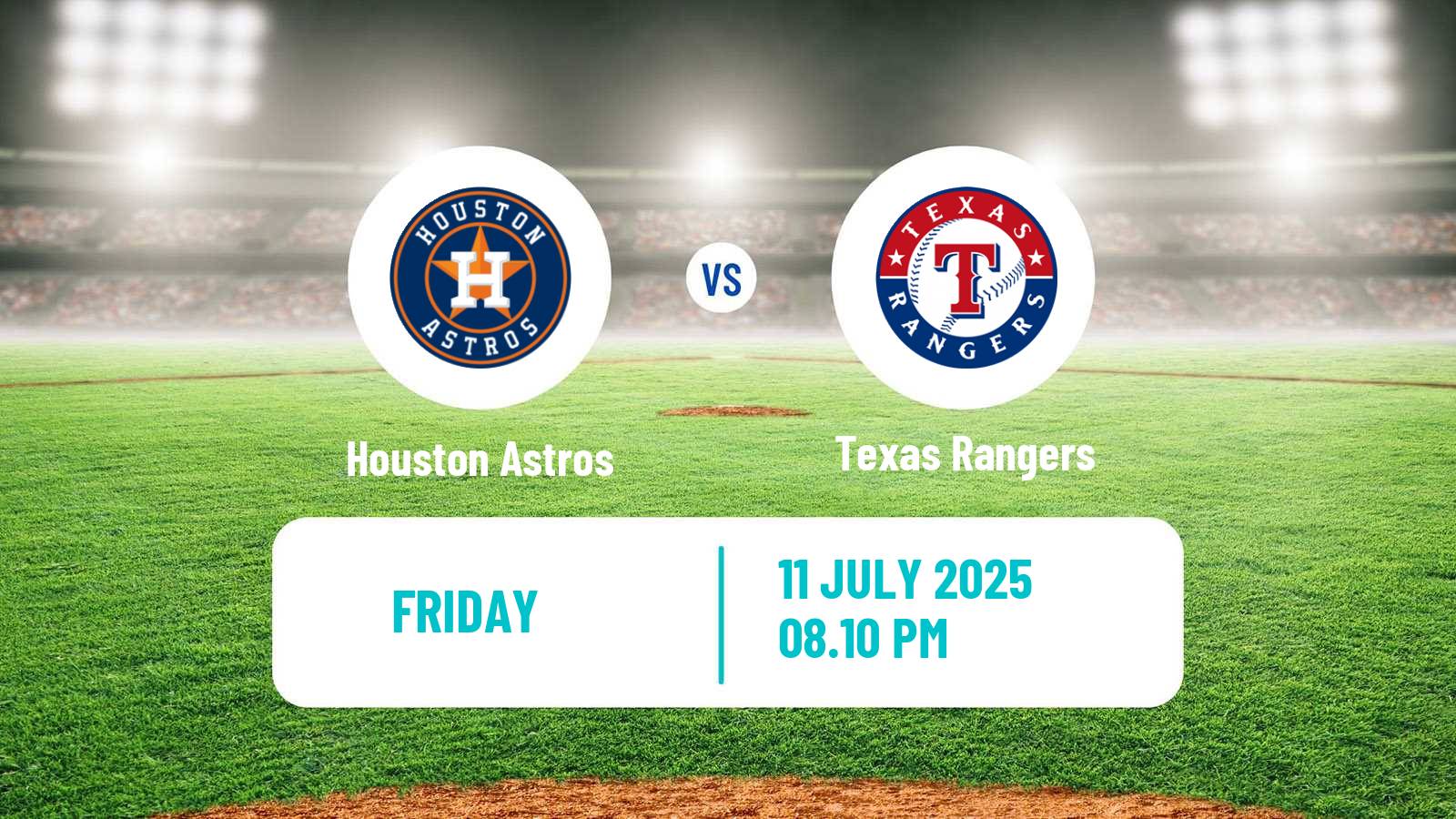 Baseball MLB Houston Astros - Texas Rangers
