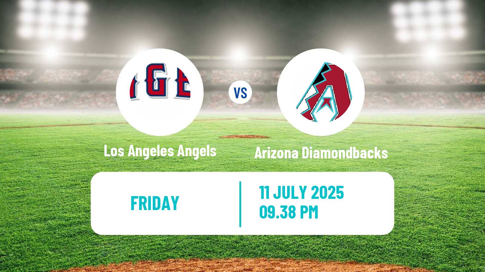 Baseball MLB Los Angeles Angels - Arizona Diamondbacks