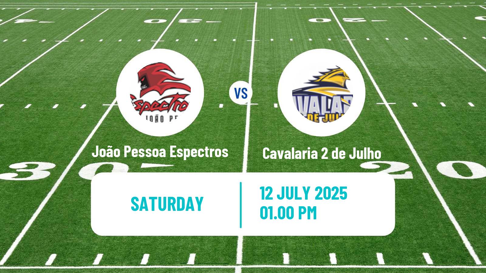 American football Brazilian BFA João Pessoa Espectros - Cavalaria 2 de Julho