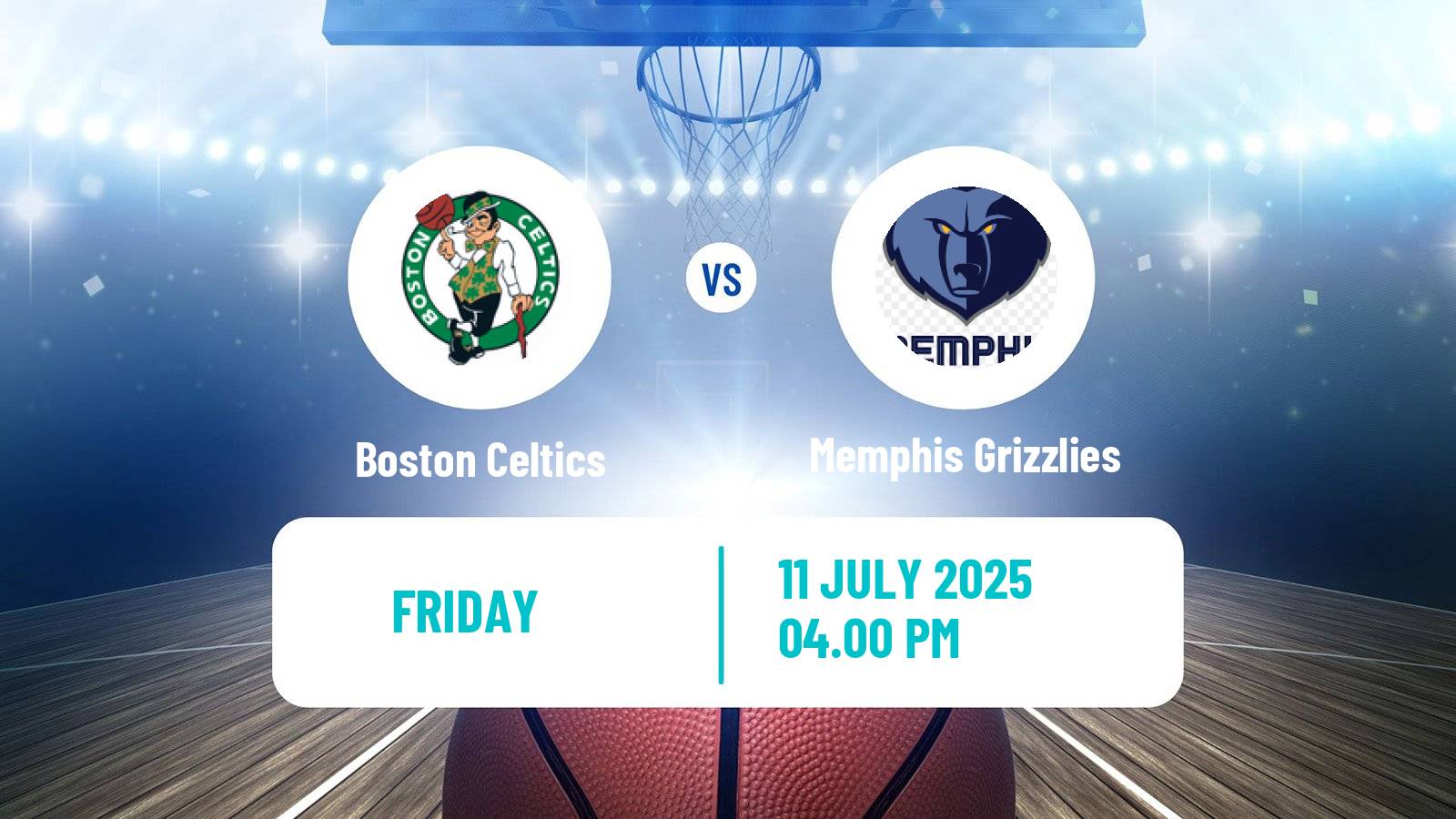 Basketball NBA Las Vegas Summer League Boston Celtics - Memphis Grizzlies