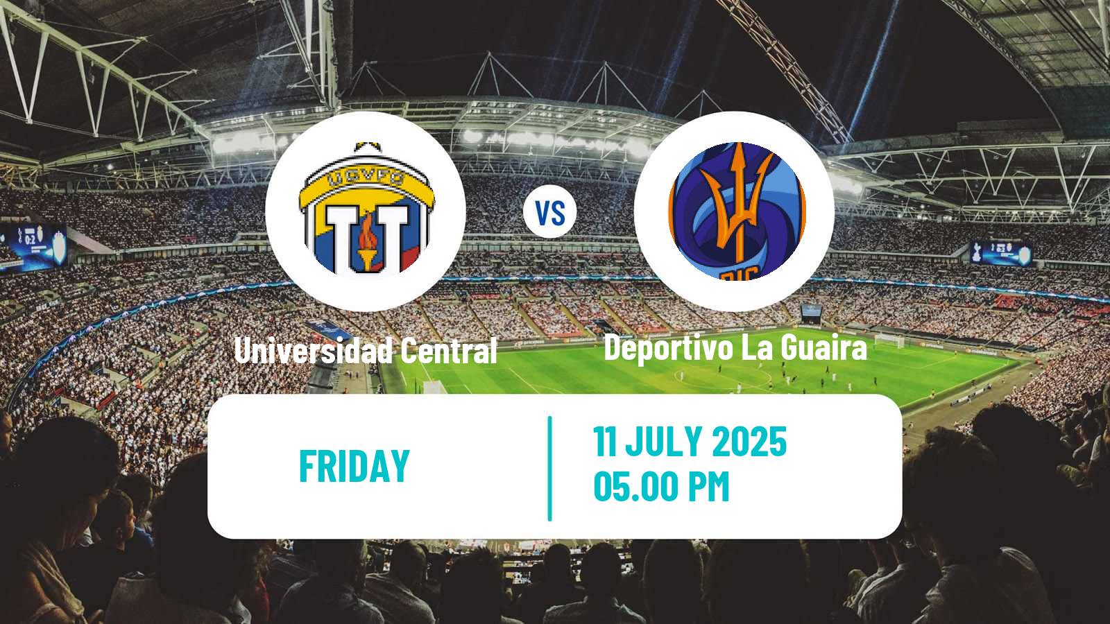 Soccer Venezuelan Primera Division Universidad Central - Deportivo La Guaira