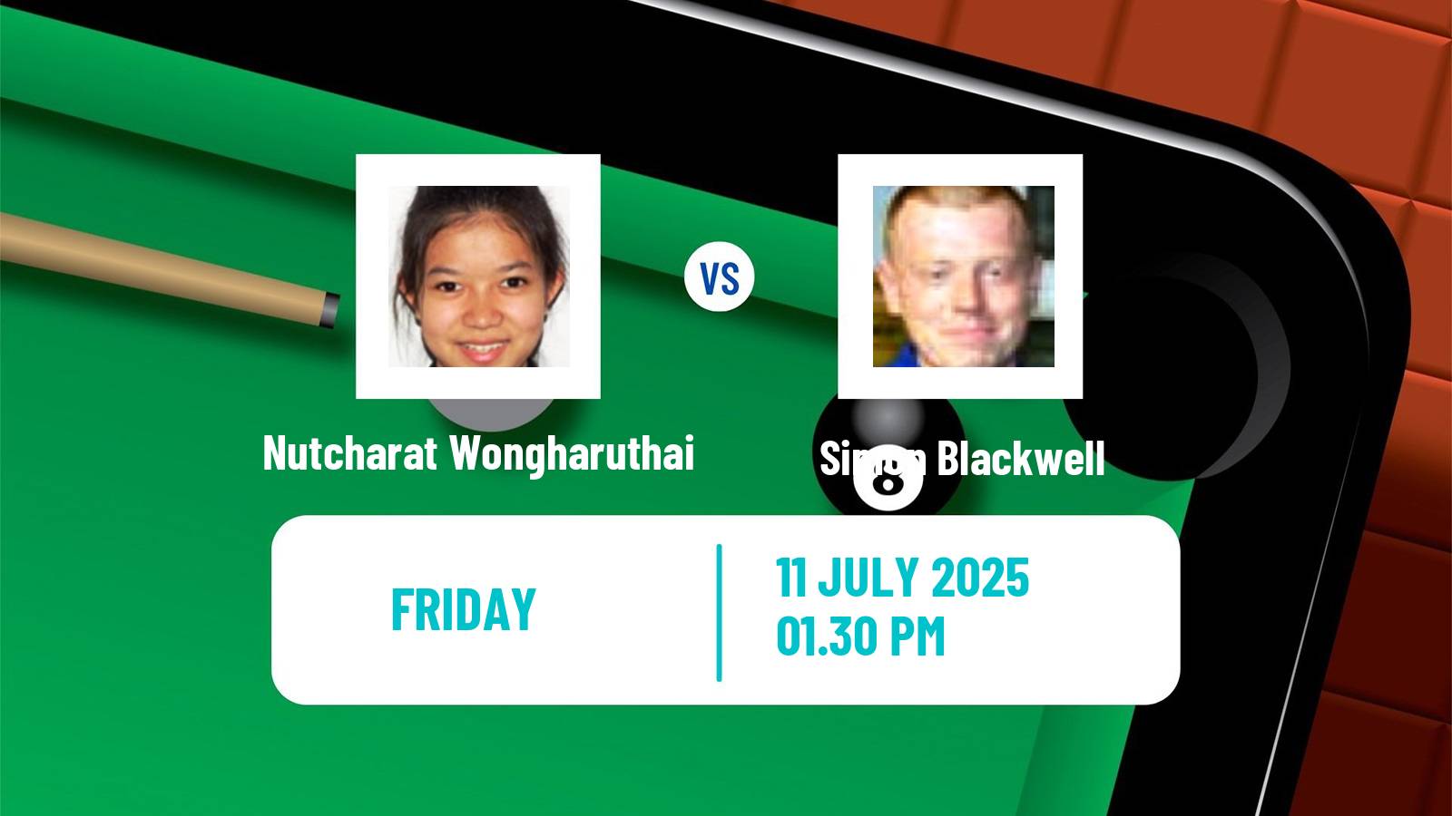 Snooker Championship League Nutcharat Wongharuthai - Simon Blackwell